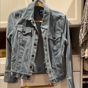 GAP Women's Blue Velvet Jacket